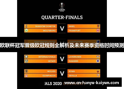 欧联杯冠军晋级欧冠规则全解析及未来赛季资格时间预测